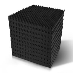 Alpha Acoustic Foam 20pcs 50x50x5cm Sound Absorption Proofing Panels Eggshell