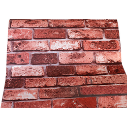 10m 3D Red Brick Print Theme Wallpaper