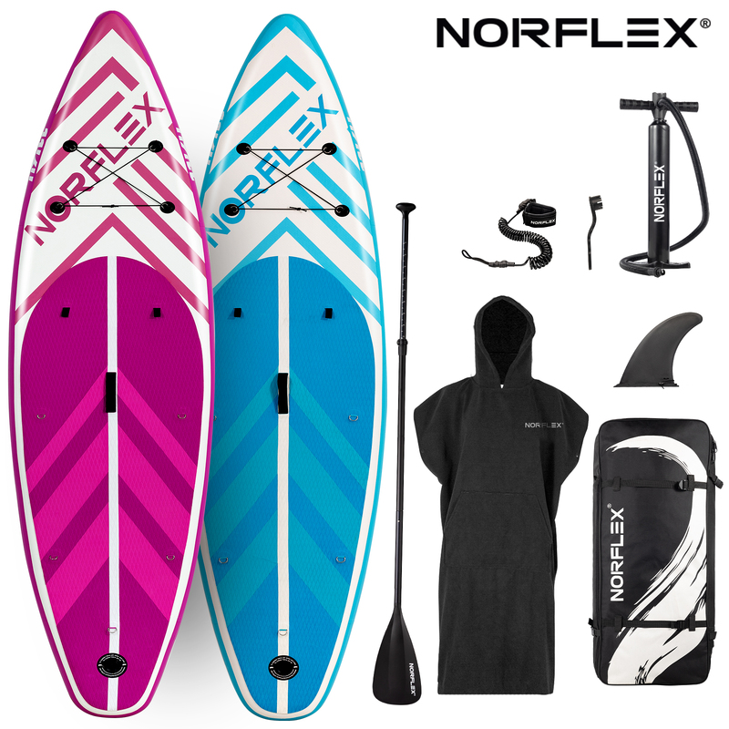 NORFLX Stand Up Paddle Board Inflatable SUP 10’6” Surfboard Paddleboard Kayak
