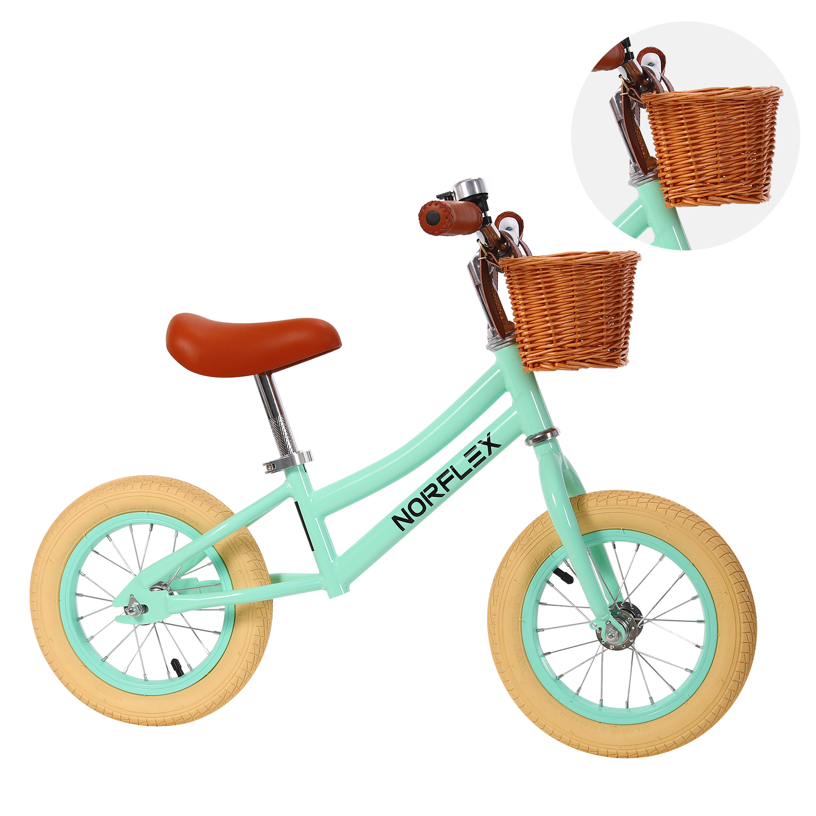 Kids Balance Bike Ride On Toy Push Bicycle Wheels Toddler Childrens Baby GREEN