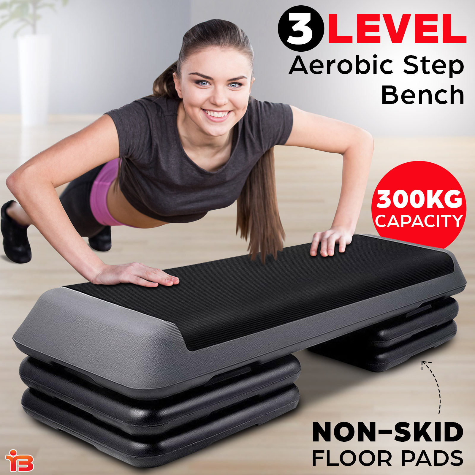 Aerobic Step Bench 4 Block Level Everfit Exercise Home Gym Workout