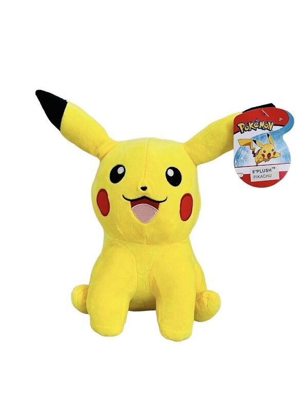 Wicked Cool Toys Pokémon Sitting Plush Pikachu 8"