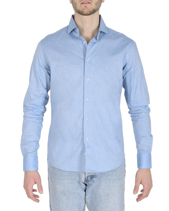Light Blue Cotton Shirt - 43 EU
