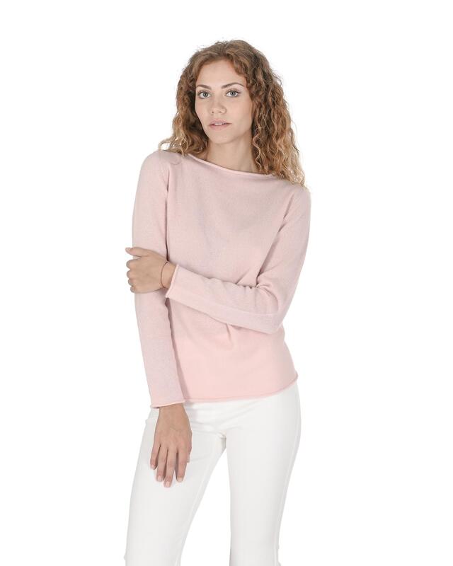 Cashmere Boatneck Sweater from Italy - S
