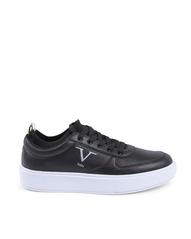 Synthetic Leather Sneaker with Rubber Sole - 43 EU