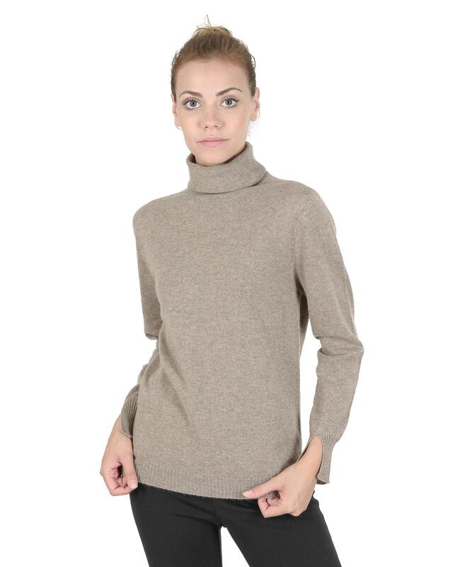Premium Italian Cashmere Turtleneck Sweater - 40 EU