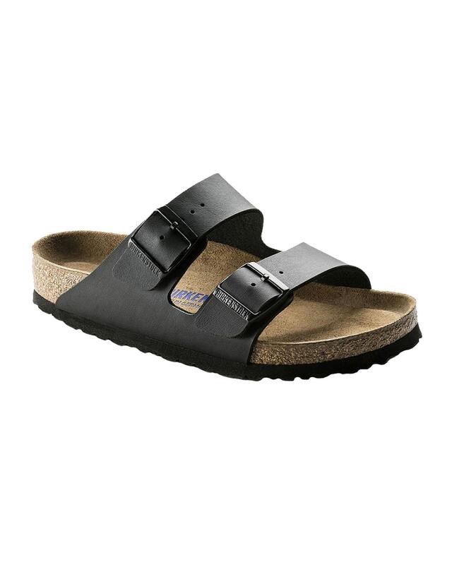 Soft Footbed Leather Sandals with Adjustable Straps - 36 EU