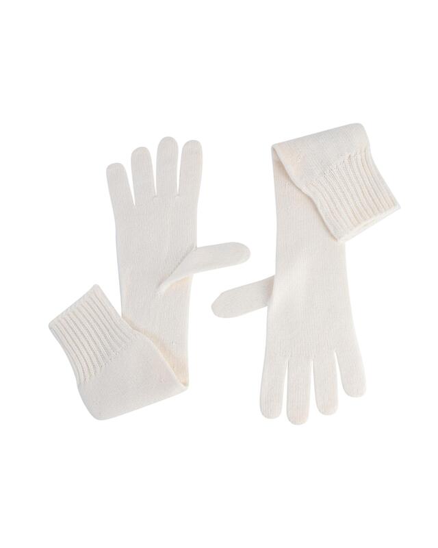 Luxury Cashmere Womens Long Gloves - M