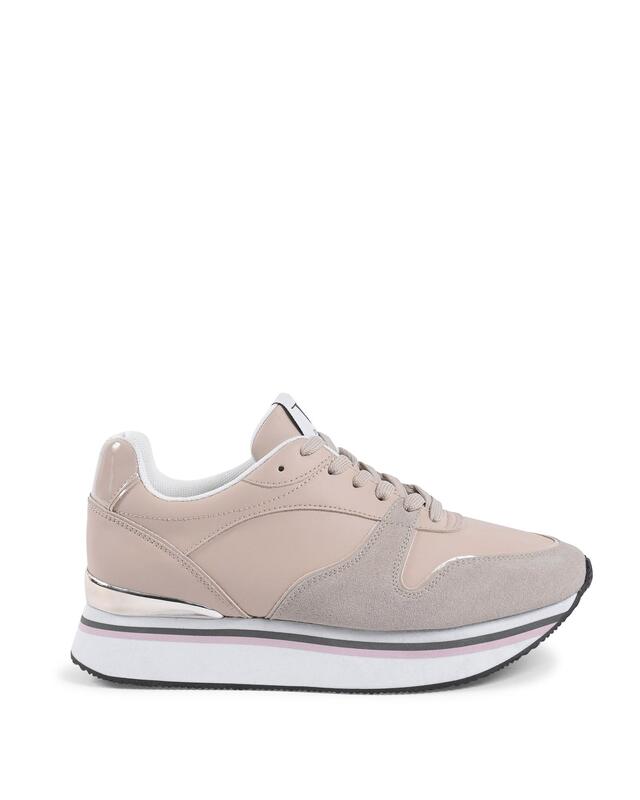 Synthetic Leather Sneaker - 35 EU