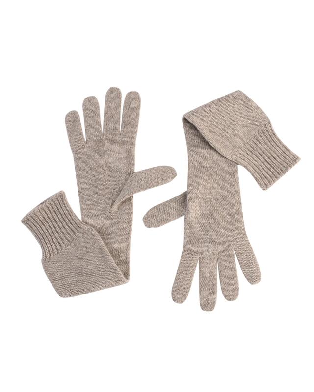 Luxury Cashmere Womens Long Gloves - M
