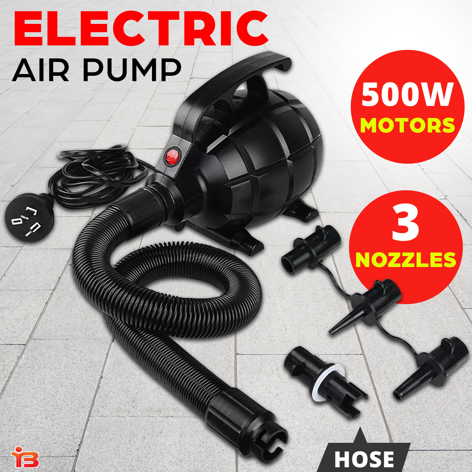 500W Electric Airtrack Pump Air Pump  Inflatable Track Mat Tumbling Gymnasitic