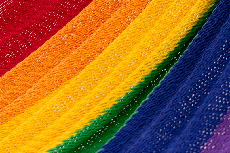 King Size Outoor Cotton Mayan Legacy Mexican Hammock in Rainbow
