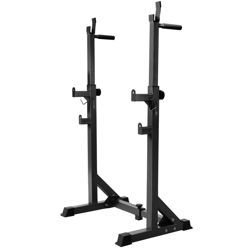 Squat Rack Pair Weight Lifting Gym Fitness Exercise Everfit Barbell Stand