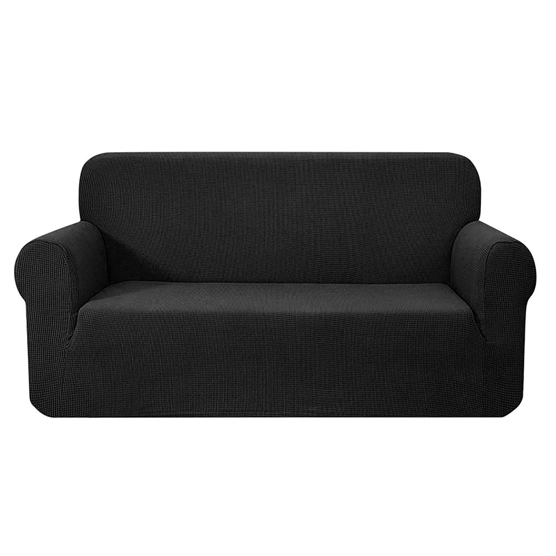 Artiss Sofa Cover Couch Covers 3 Seater High Stretch Black