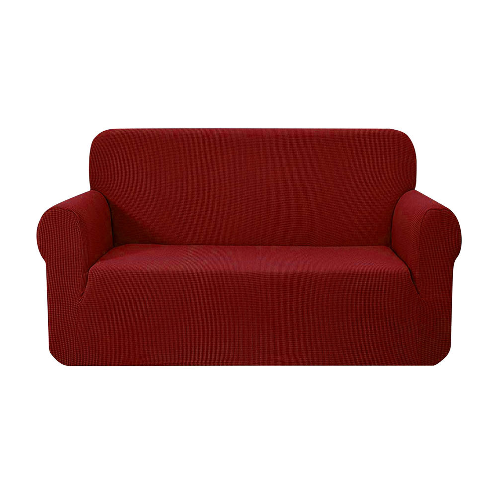 Artiss High Stretch Sofa Cover Couch Protector Slipcovers 2 Seater Burgundy