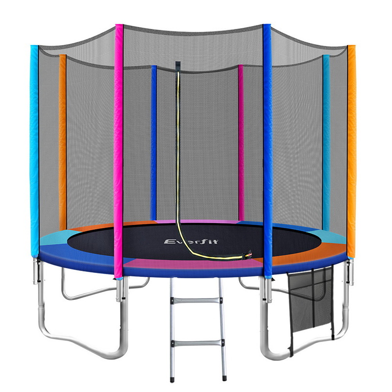 Everfit Trampoline 4.5FT Kids Trampolines Cover Safety Net Pad