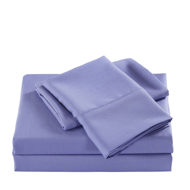 Casa Decor 2000 Thread Count Bamboo Cooling Sheet Set Ultra Soft Bedding - King - Mid Blue