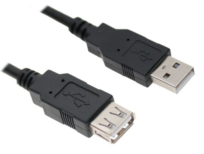 ASTROTEK USB 2.0 Extension Cable 2m - Type A Male to Type A Female Transparent Colour RoHS CBAT-USB2-AA-3M