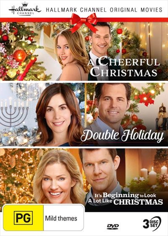 Hallmark Christmas - A Cheerful Christmas / Double Holiday / It's Beginning To Look A Lot Like Chris DVD