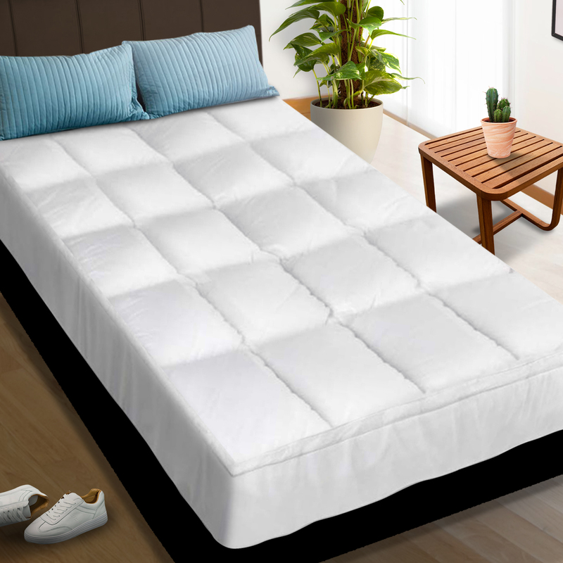1000GSM Bamboo Mattress Topper Hotel Style with 5cm Gusset ( Queen / King /  Double / King Single / S