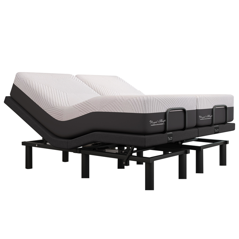 Royal Sleep Valentina Split King Adjustable Motorized Bed Frame Base Incline
