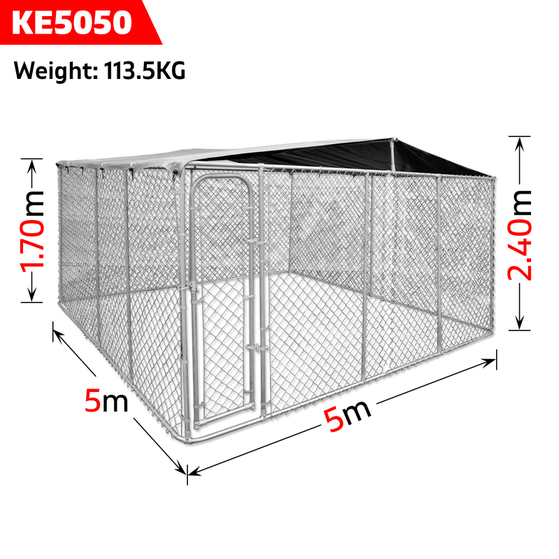Pet Dog Kennel Enclosure Playpen Puppy Run Exercise Fence Metal Cage Play Pen