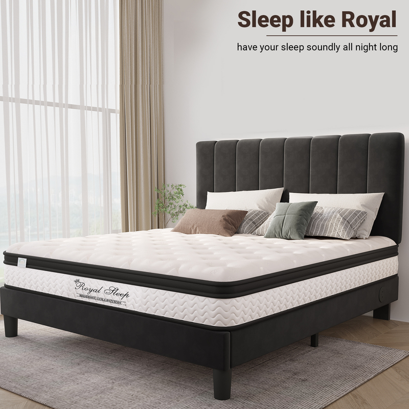 Royal Sleep King Single Bed Mattress Memory Foam Bonnell Spring Medium Firm 21cm