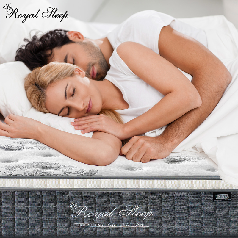 Royal Sleep 34cm Queen Size Bed Mattress, 9 Zone Pocket Spring