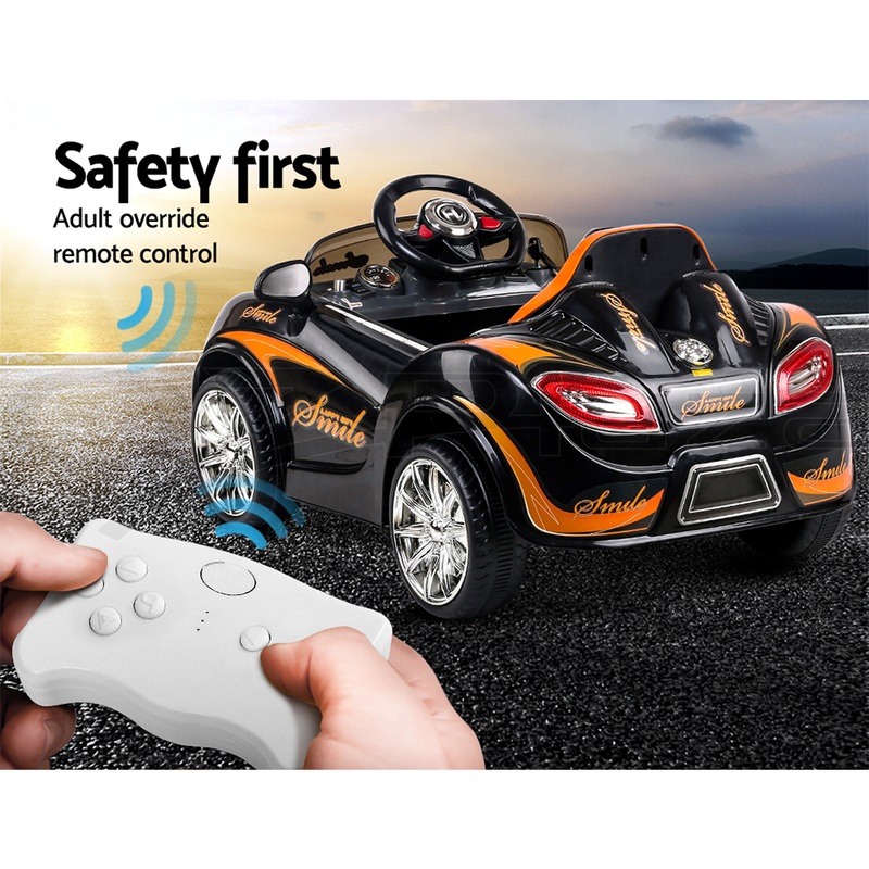 Rigo Ride On Car Toy Kids Electric Car 12V Battery Black