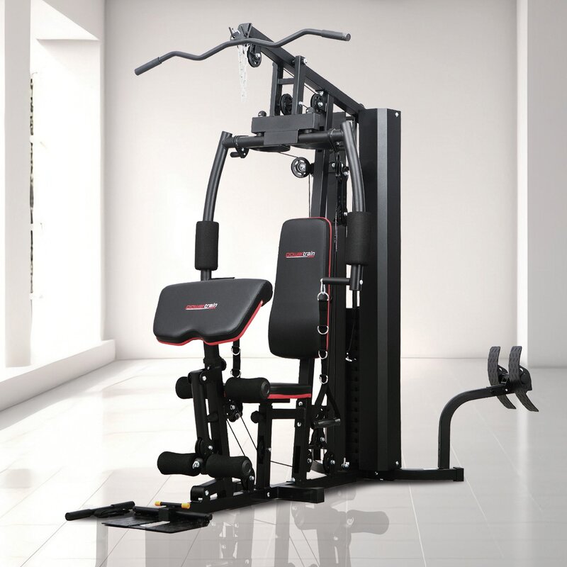 Powertrain Jx-89 Multi Station Home Gym 68kg Weight Cable Machine