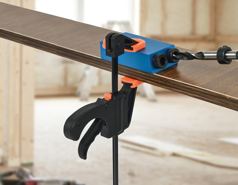 14X Pocket Hole Jig Kit Woodworking Drill Hole Locator Craft Carpenters + F Clip