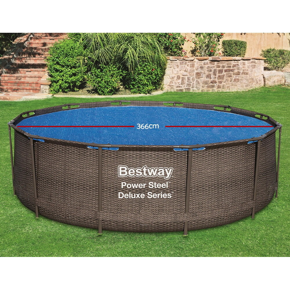 Bestway Solar Pool Cover Blanket For Swimming Pool 12ft 366cm Round Pools