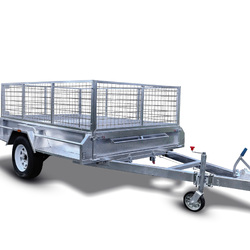 New 8x5 900MM Cage Heavy Duty Fully Welded Galvanised Box Trailer with ATM 1400K