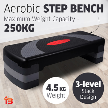 Aerobic Step Bench Everfit Exercise Wide Stepping Platform Workout