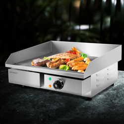 Devanti Commercial Electric Griddle BBQ Grill Pan Hot Plate Stainless Steel