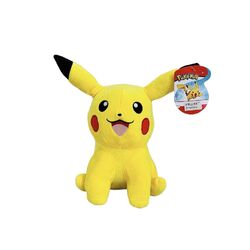 Wicked Cool Toys Pokémon Sitting Plush Pikachu 8"