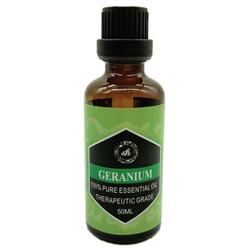 Geranium Essential Oil 50ml Bottle - Aromatherapy