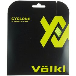 1 Pack Volkl Cyclone 16g/1.30mm Tennis Racquet Strings - Neon Yellow