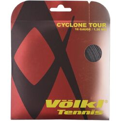 1 Pack Volkl Cyclone Tour 16g/1.30mm Tennis Racquet Strings - Anthracite