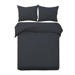 Giselle Quilt Cover Set Classic Black - King