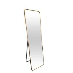 Metal Rectangle Gold Free Standing Mirror - 50cm x 170cm