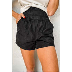 Azura Exchange Elastic High Waist Side Pockets Shorts - XL