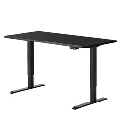 Artiss Standing Desk Adjustable Height Desk Electric Motorised Black Frame Desk Top 140cm