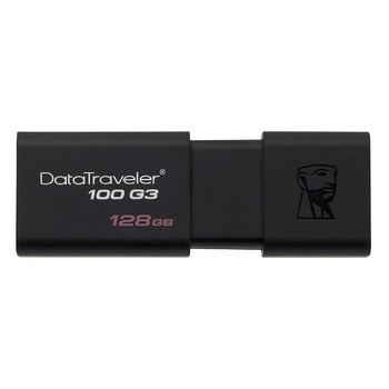KINGSTON DT100G3/128GB, 128GB USB 3.0 DATATRAVELER 100 G3 USB Drive 100MB/s read