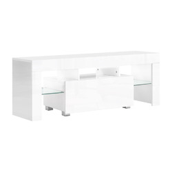 Artiss Entertainment Unit TV Cabinet LED 130cm White Elo