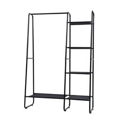 Artiss Clothes Rack Coat Stand 150cm Hanger Closet Black