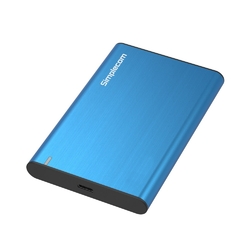 Simplecom SE221 Aluminium 2.5'' SATA HDD/SSD to USB 3.1 Enclosure Blue