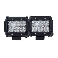 Pair 4inch CREE LED Work Light Bar Flood Beam Offroad Driving Lamp Reverse Fog