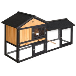 i.Pet Rabbit Hutch XLarge Metal Wooden Cage Waterproof Outdoor Pet Chicken Coop