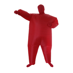 Red Alert Inflatable Costume Fancy Dress Suit Fan Operated